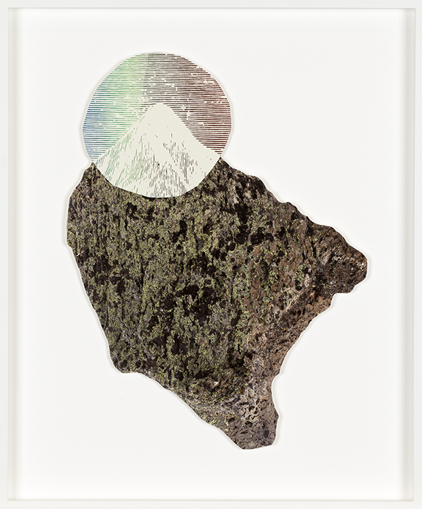 separately/together (resolved #4), 2019 archival pigment print on watercolor paper, with screen print, 37.5cm x 45cm /14.75" x 17.75"