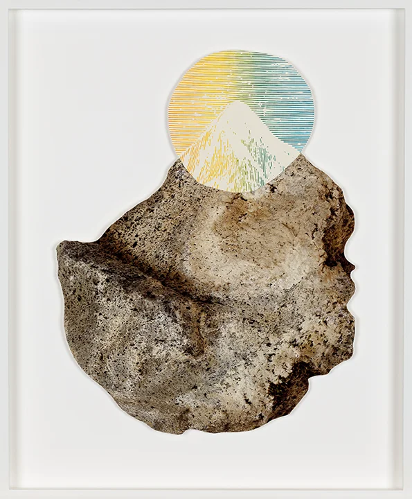 separately/together (resolved #5), 2019 archival pigment print on watercolor paper, with screen print, 37.5cm x 45cm / 14.75" x 17.75"