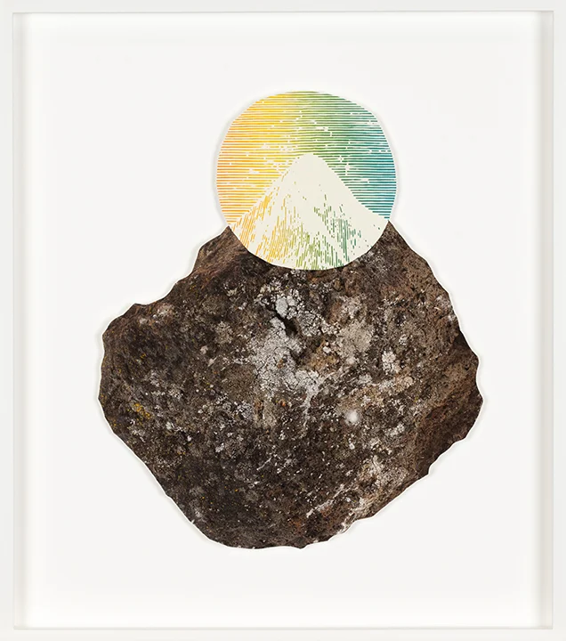 separately/together (resolved #7), 2019 archival pigment print on watercolor paper, with screen print, 37cm x 42cm / 14.5" x 16.5"