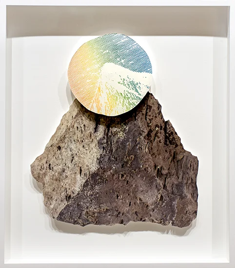 separately/together (unresolved #2), 2019 archival pigment print on watercolor paper, with screen print and motor, 37cm x 42cm / 14.5" x 16.5"