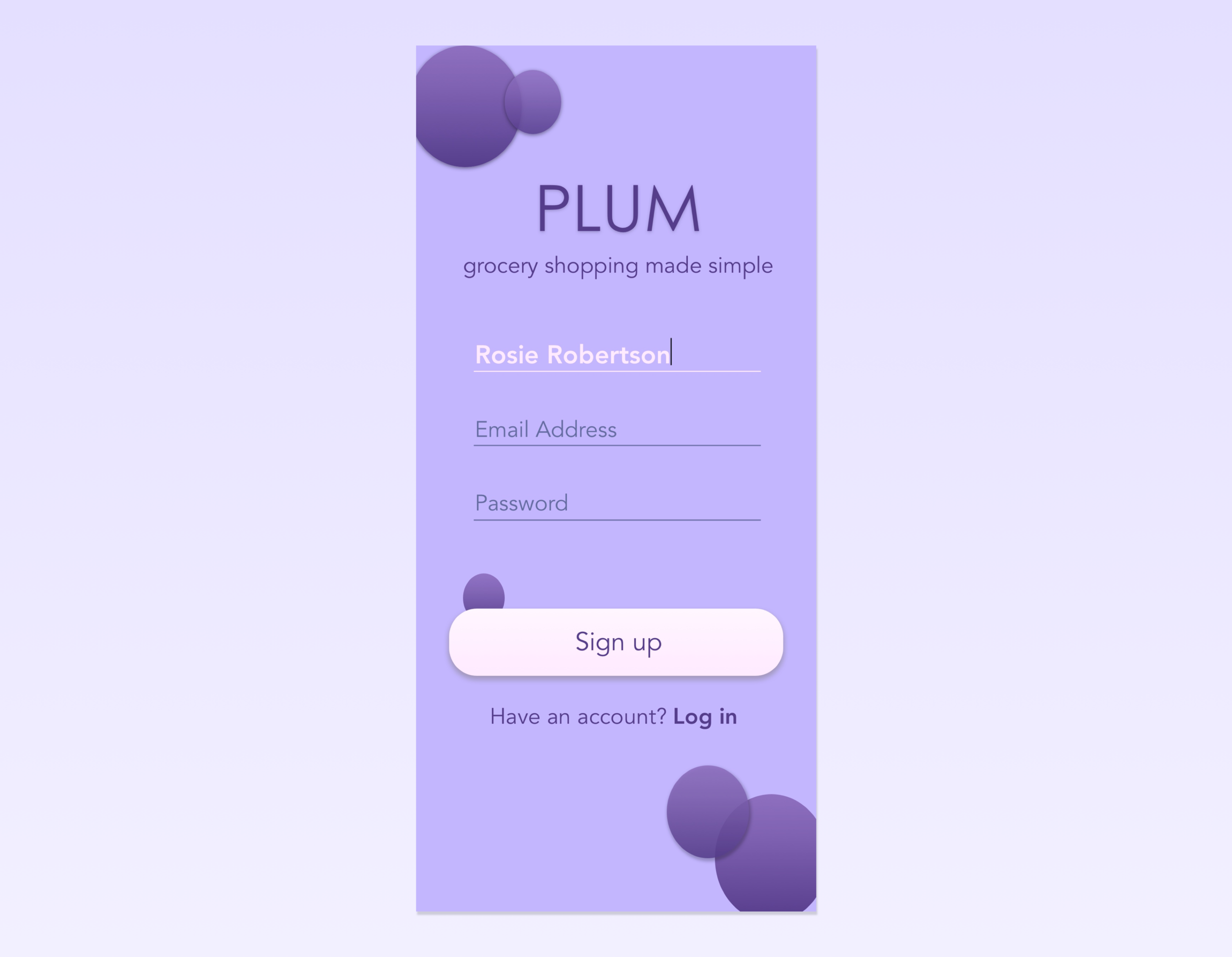 Daily UI 001: Sign up Page