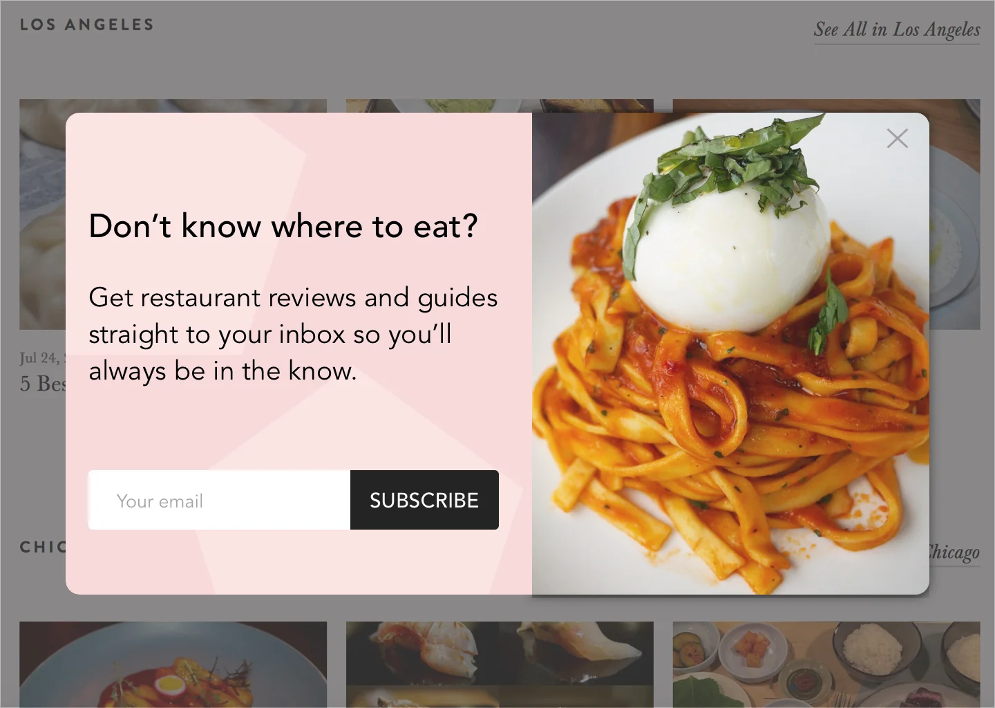 Daily UI 016: Pop Up / Overlay