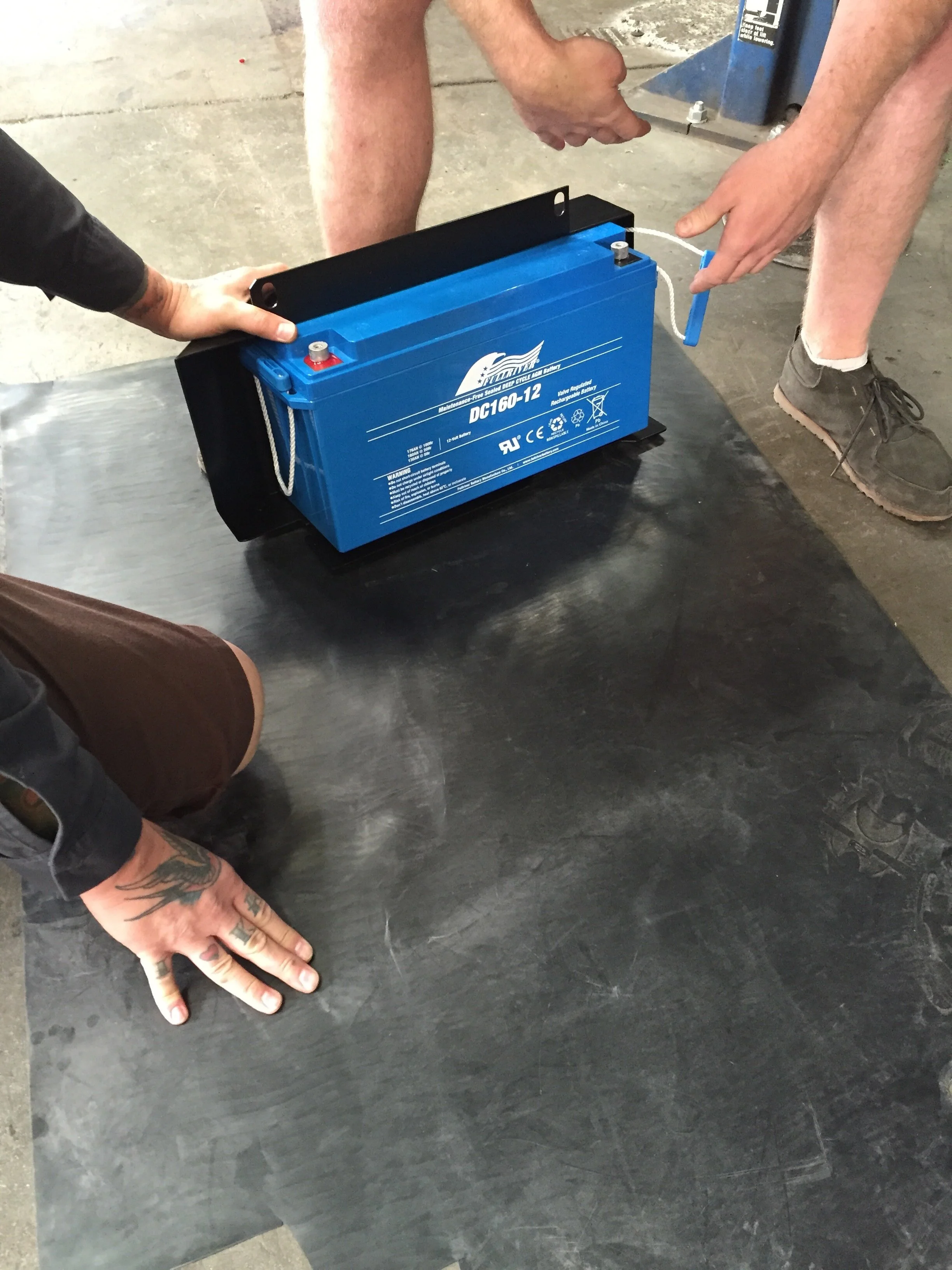 UndertheVan Battery Tray — Peace Vans