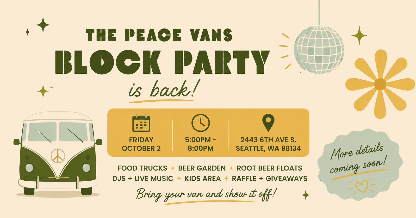 The Peace Vans Block Party is back!