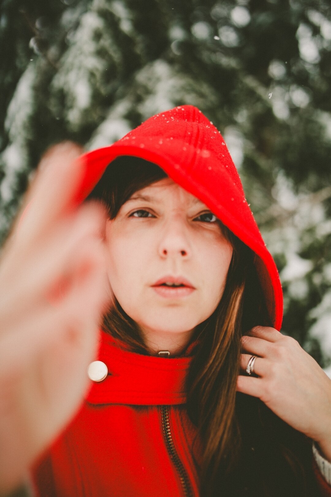 One of my goals this year is to make at least one self portrait a month--just for fun. GASP.

No judgement. No expectations. Just to experiment, get weird, act when I have an idea and roll with it.

P.S. This gorgeous red coat was my favorite finds t