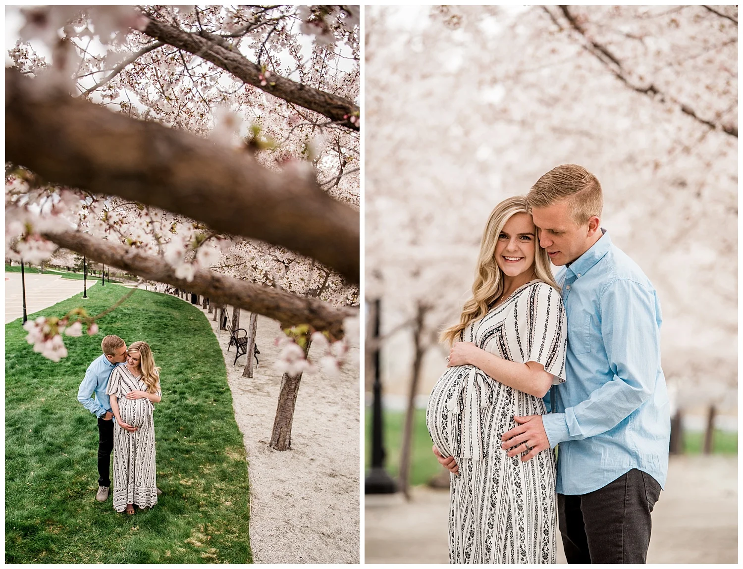 Dan Page Photography, Utah State Capitol Maternity Session, Spring Cherry Blossoms (3).jpg