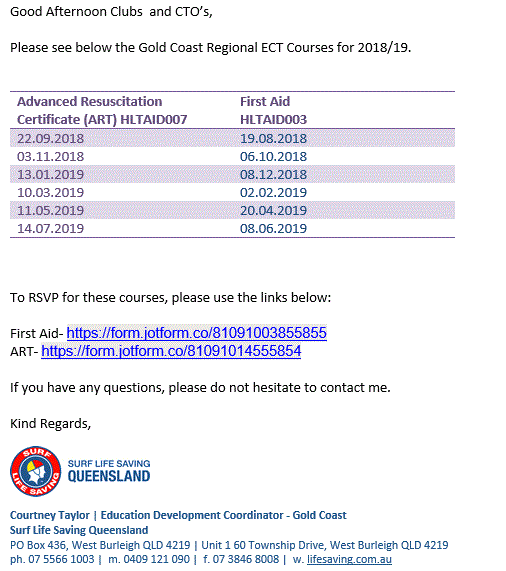 Advanced Resuscitation and First Aid Certificates