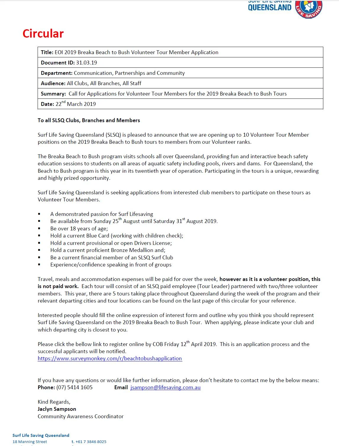 Breaka Beach to Bush - Volunteer Tour