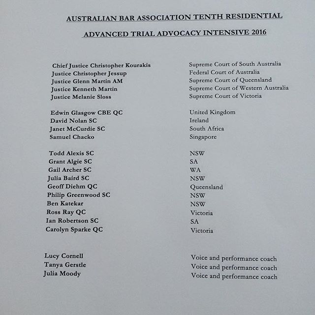 Day 1: ABA Advanced course faculty