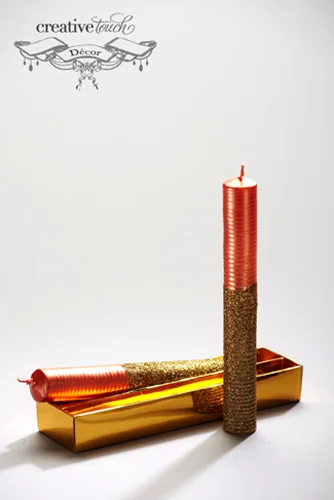 OrangeandGoldGlitterTaperCandle.jpg