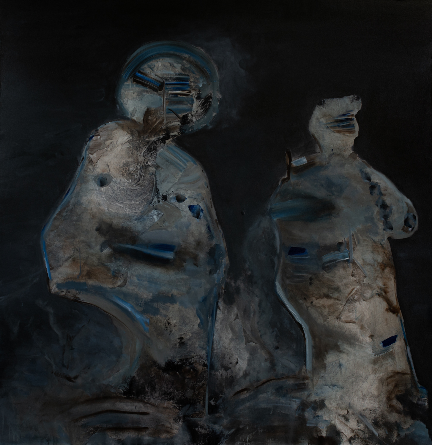 Perceiving Acrylic pigments on Canvas 62 x 62 Inches 2019