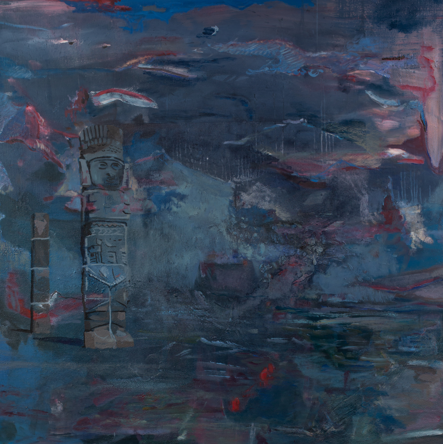Horizon Acrylic pigments on Canvas 62 x 62 Inches 2019