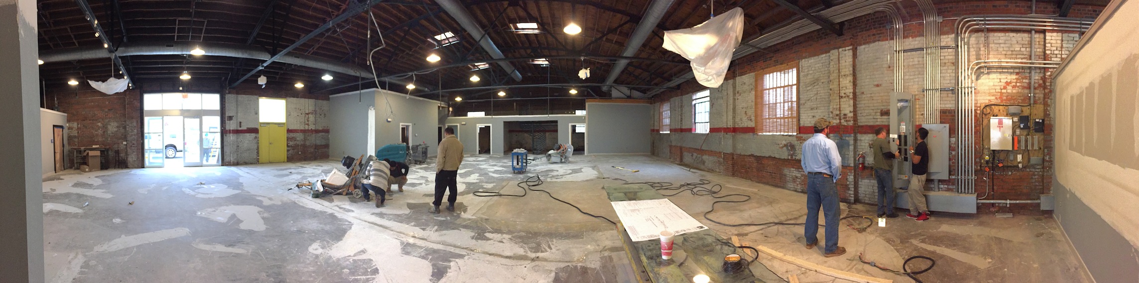 Prepping the Concrete Floor