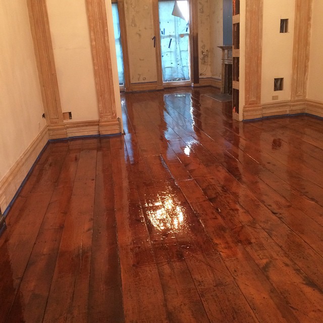 Original waverly place floor 150+ years old. Hand stripped hand sanded hand finished #furniture #elledecor #luxuryfurniture #luxe #highend #livingroom #bedroom #mansion #architecturaldigest #newhouse #fashion #interior #interiordesign #decor #interio