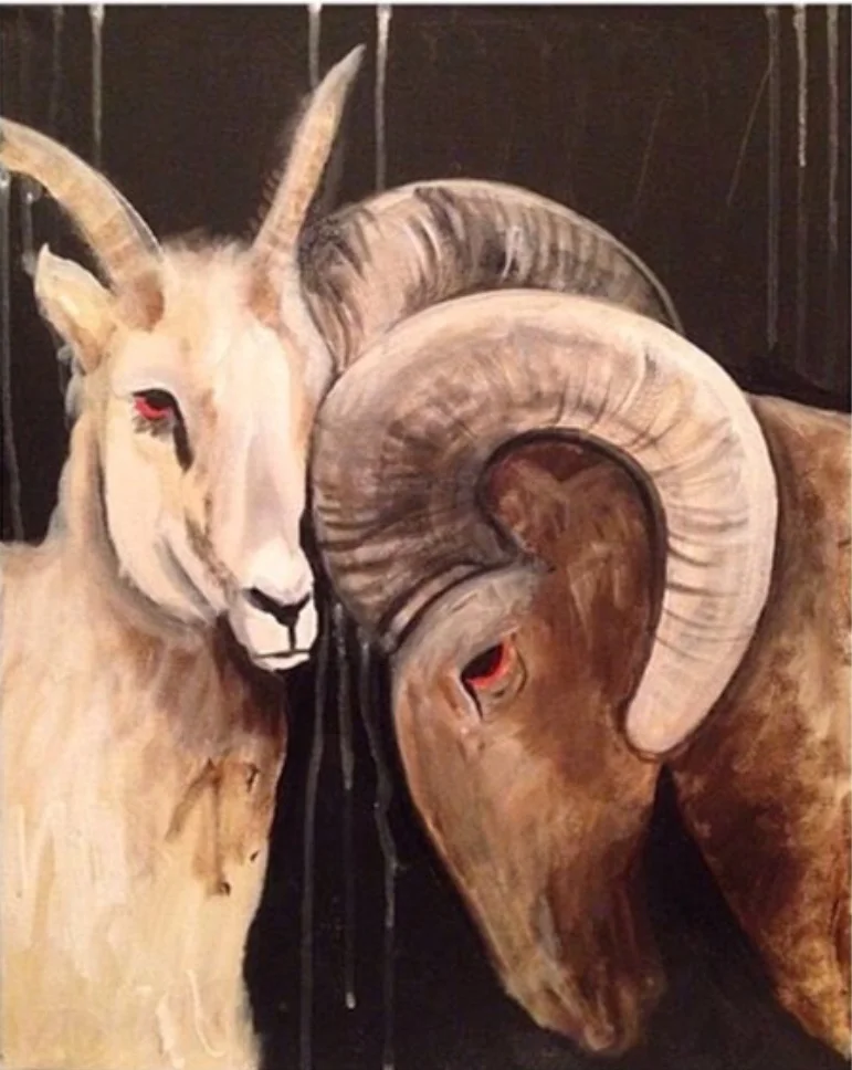 ACRYLIC ON CANVAS. 16" x 20" 