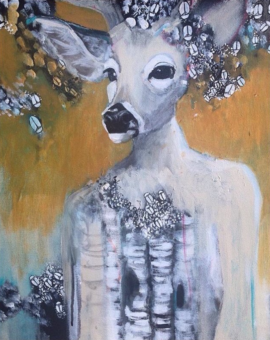 ACRYLIC ON CANVAS. 16" x 20"
