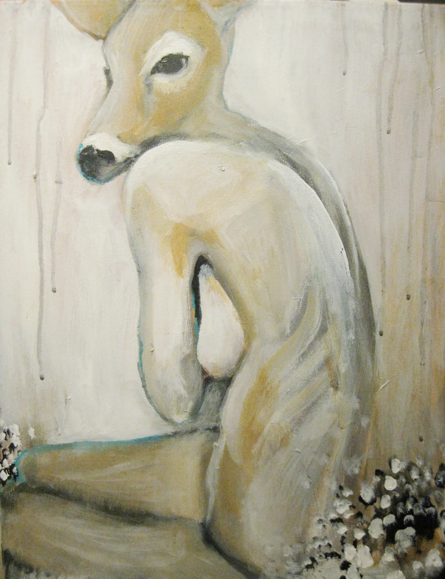 ACRYLIC ON CANVAS. 16" X 20"