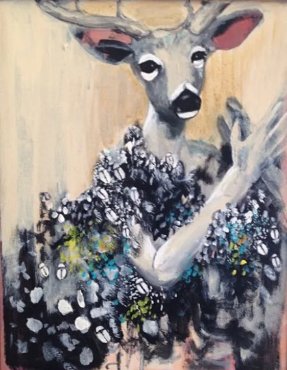 ACRYLIC ON CANVAS.(frame not shown) 8" x 10"