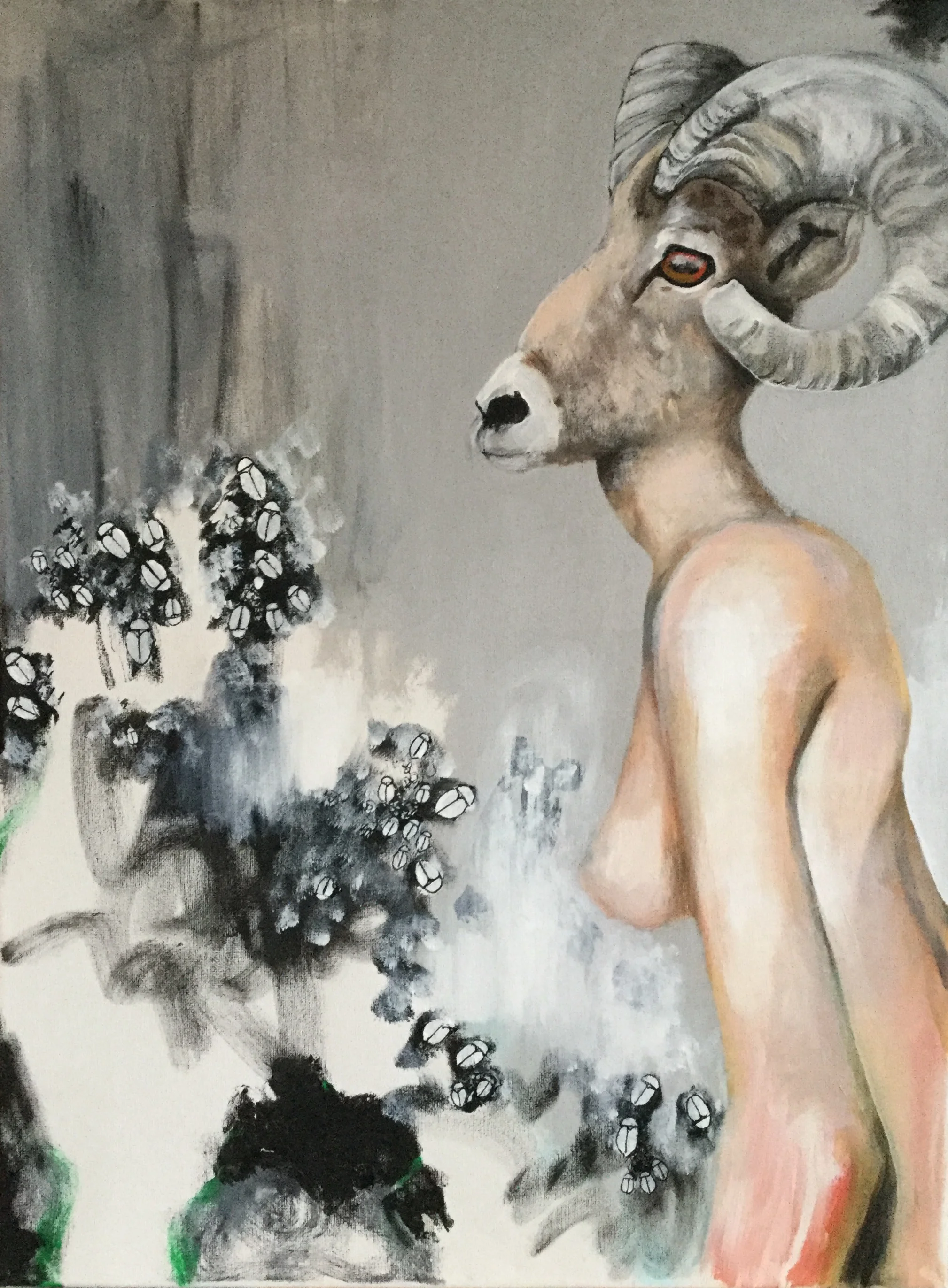 Acrylic on canvas. 18” x 24” .