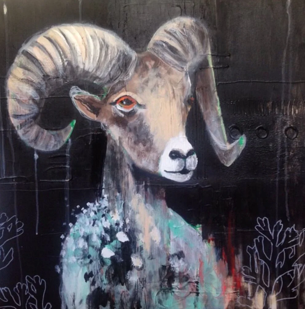 ACRYLIC ON CANVAS. 24" x 24"