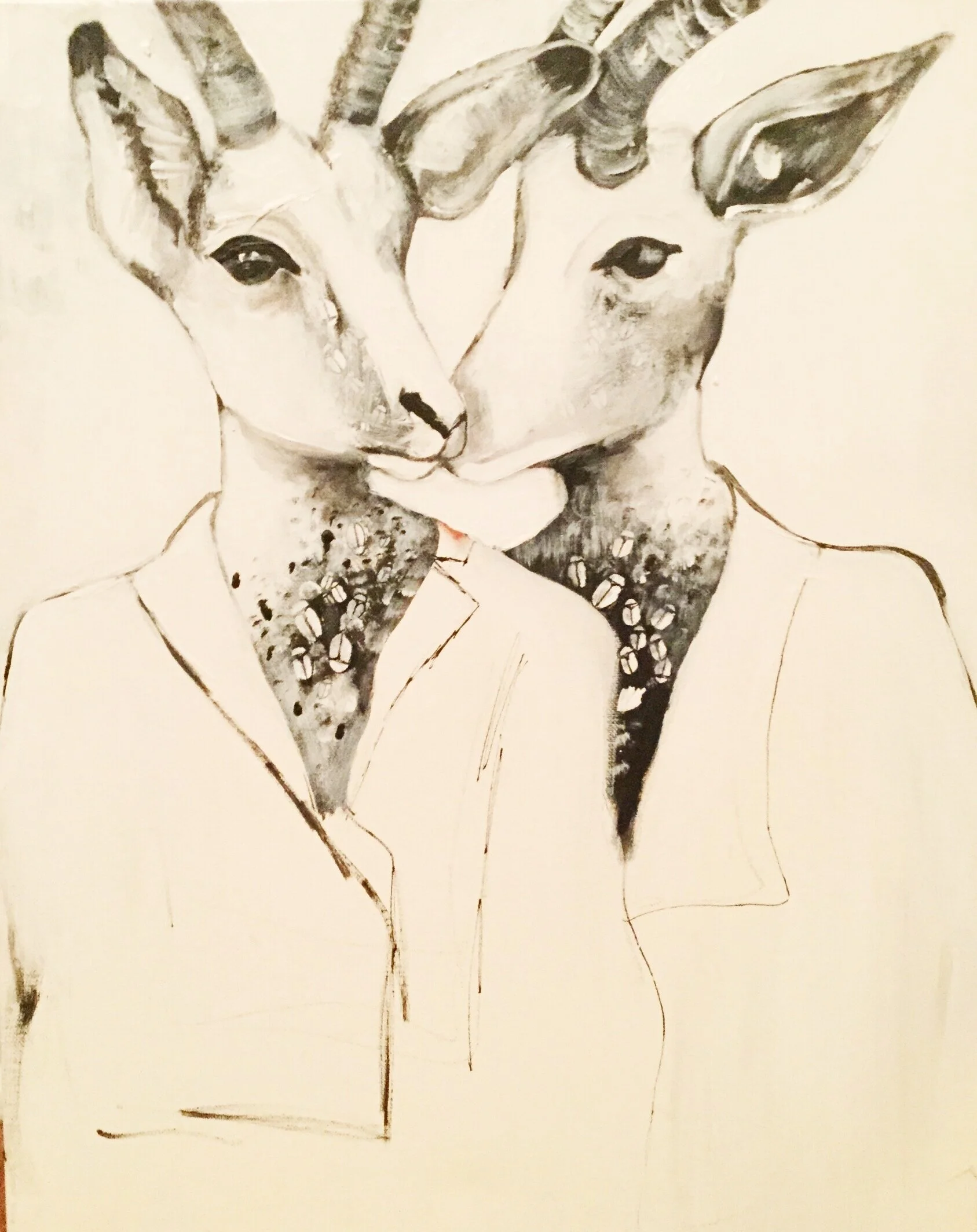ACRYLIC ON CANVAS. 16" X 20"