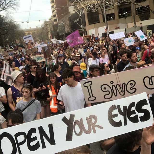 Sharing sentiments with a few friends! Nice to know the sentiments are shared! #architectsdeclareaustralia #climatestrike