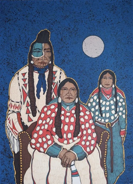 Crow Family 30" x 24" limited edition serigraph104/150 $600 excellent condition
