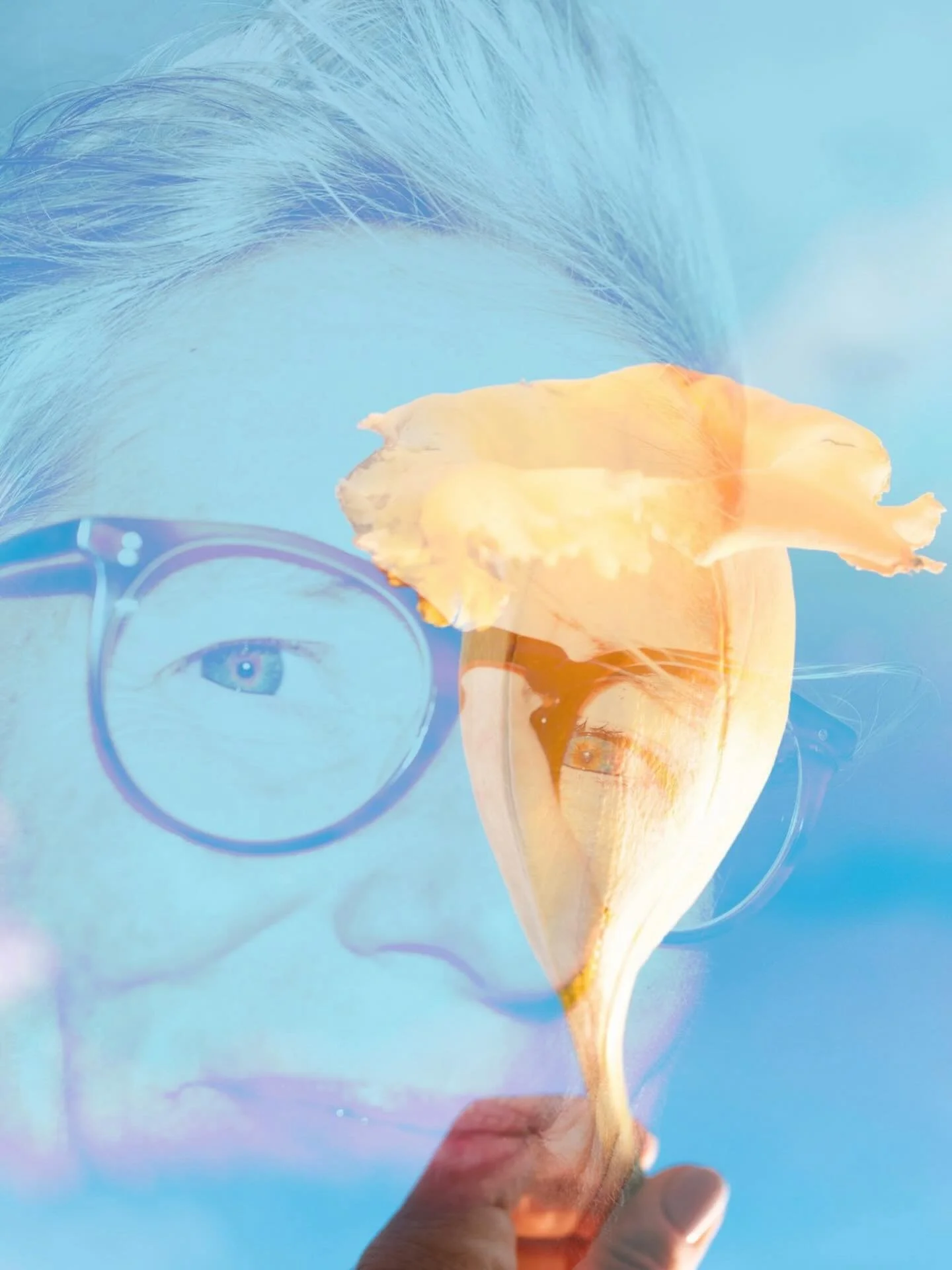 These past two weeks in Miami have filled my heart in ways I can barely put into words. Time with my son, getting to know my new daughter-in-law and her family, celebrating love and new beginnings. This fused self-portrait holds it all. 🤍

Fused Fri