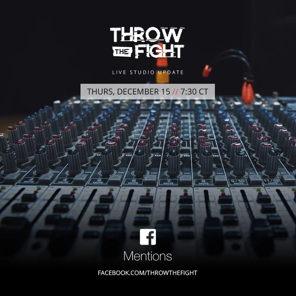 LIVE STUDIO UPDATE THURSDAY, DECEMBER 15