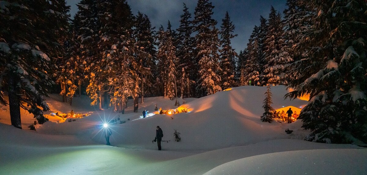 Bonfire on the Snow