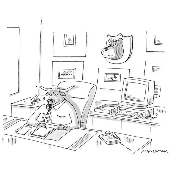 Clyde struggled to close his yearly letter to Mrs. Berenstain