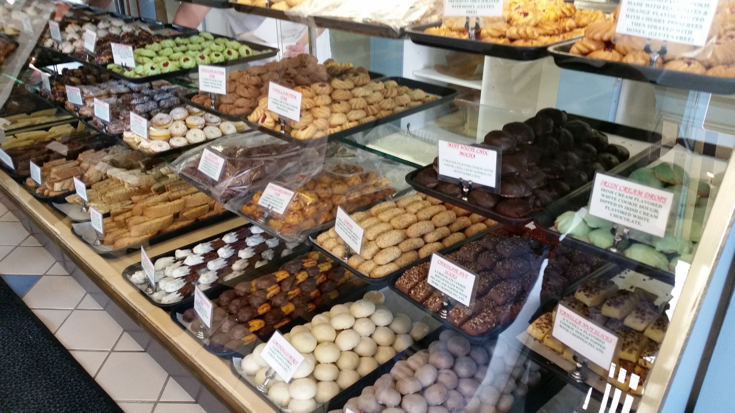  As always, a wide selection of delicious Italian treats await customers at Peter Sciortino's Bakery 
