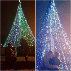 A mid-tour proposal on our Christmas Lights & Desserts Tour