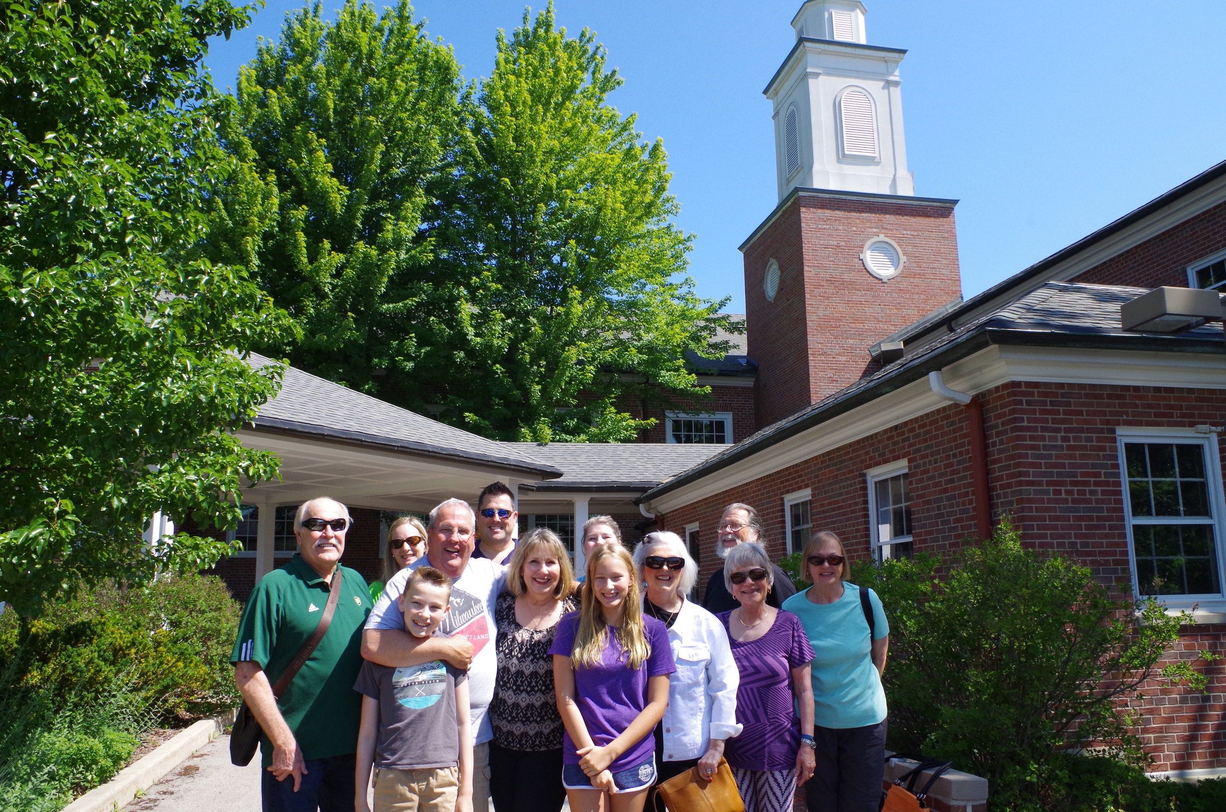  Jill and Peter, celebrating their 50th wedding anniversary with friends and family where it all began at the North Shore Congregational Church 