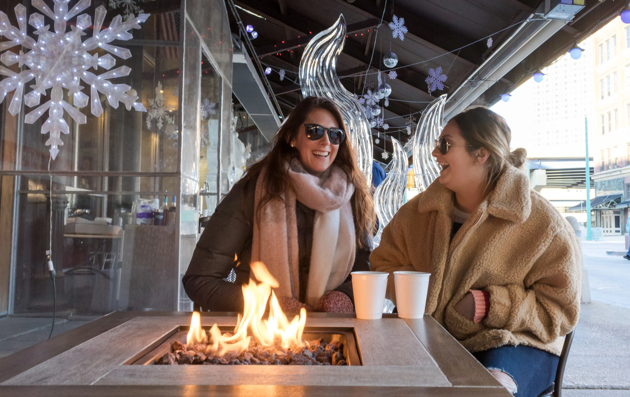 Just because it is chilly doesn’t mean you can’t chillax outdoors in Milwaukee at an ice bar along Broadway Street, while sipping coffee in Red Arrow Park, or while eating appetizers in a Lux Dome in the Historic Third Ward.