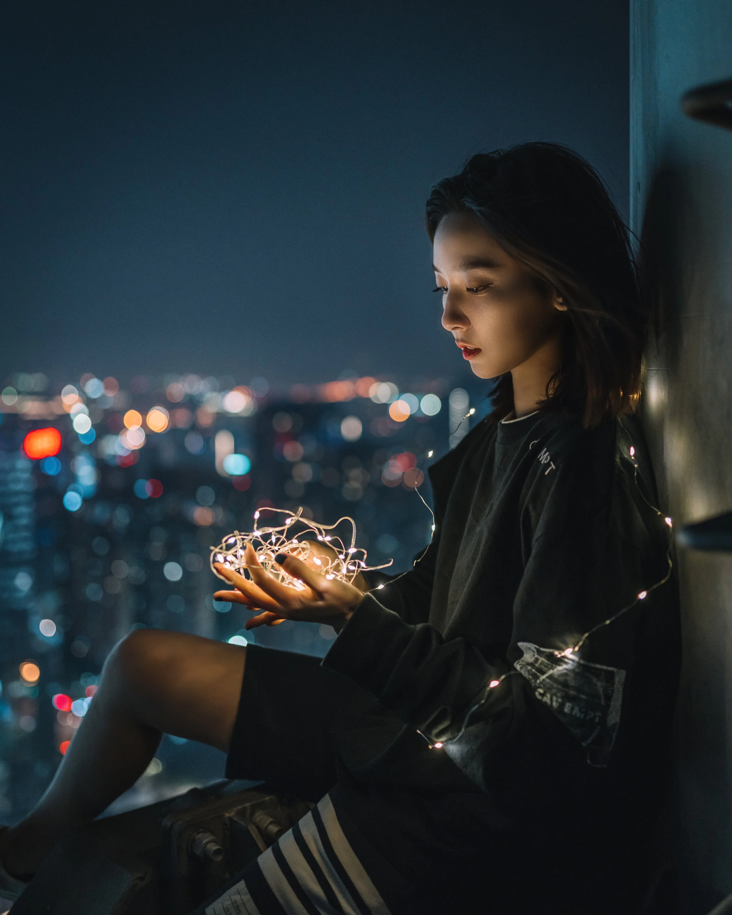 Fairy light portrait - Tristan Zhou