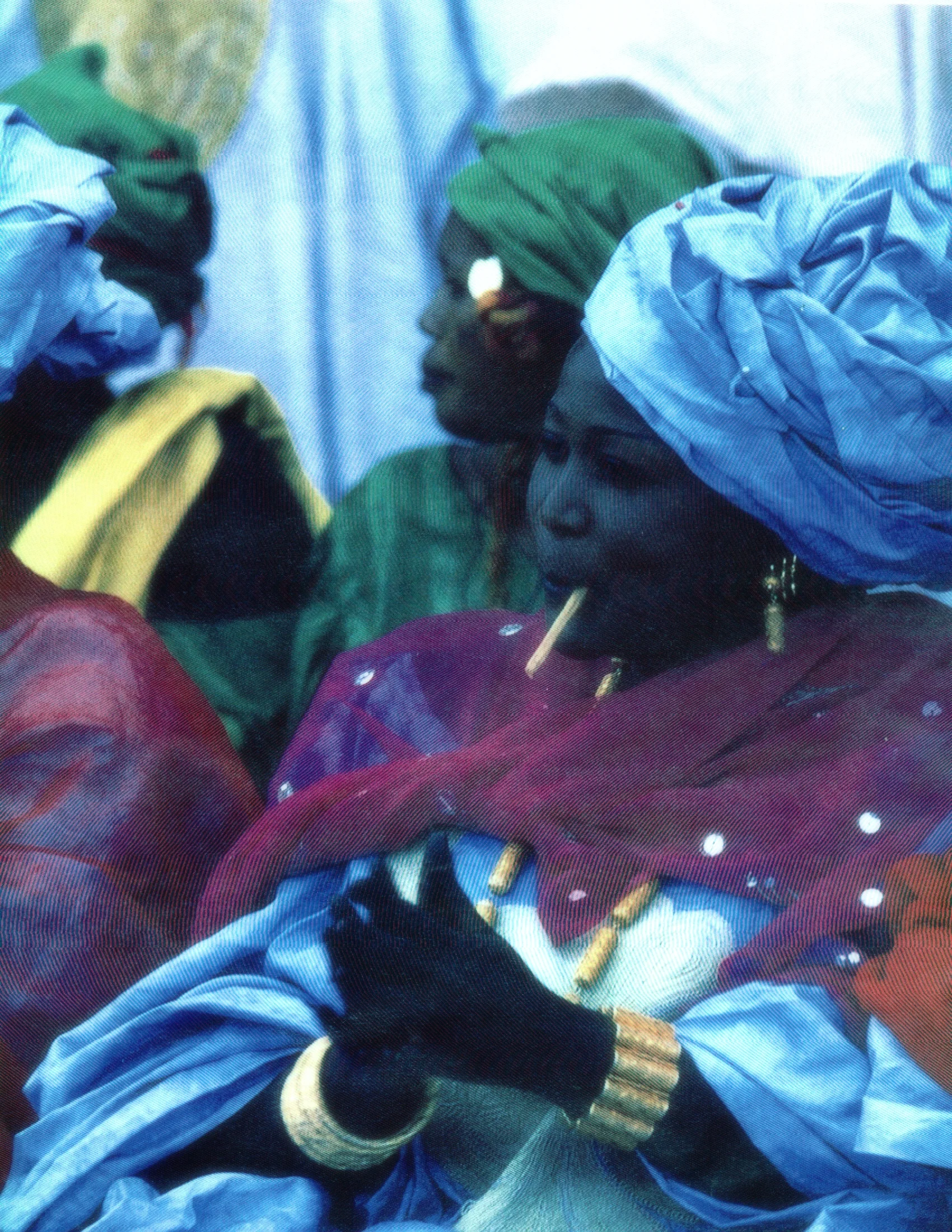 Image of Senegalese Women Adorned at a Community Celebration