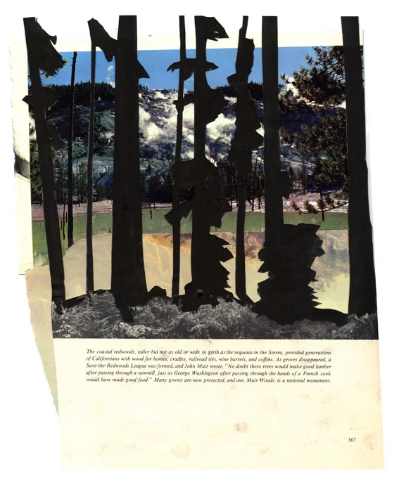 American Heritage #7, 2012, Gouache and magazine collage, 11 x 9 inches