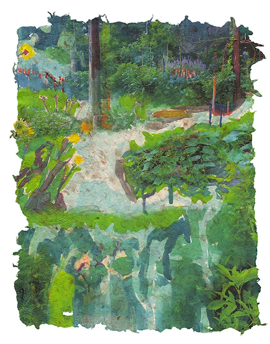 No Sky, 2015, Digital print on homegrown and homemade cotton paper, 18 x 24 inches