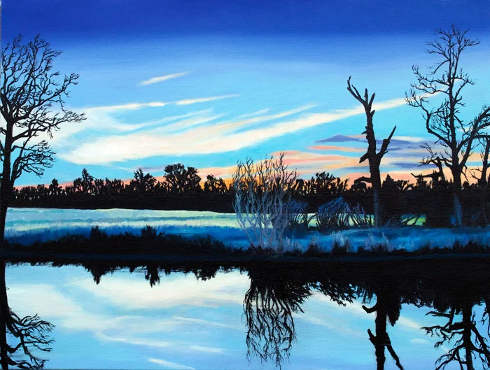Turtle Pond, 2012, Oil on canvas, 18 x 24 inches