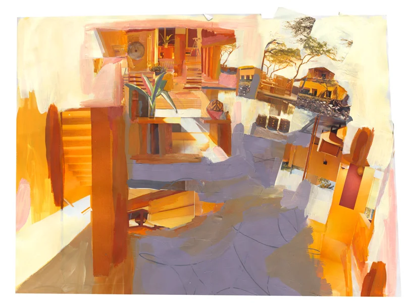 Untitled, 2008, Collage, 23.5 x 18 inches