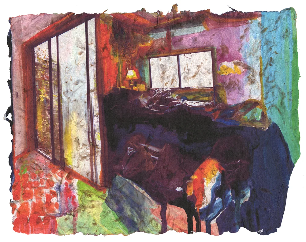 A Pile For Later, 2016, Pigment print on homegrown and homemade cotton paper, 18 x 24 inches