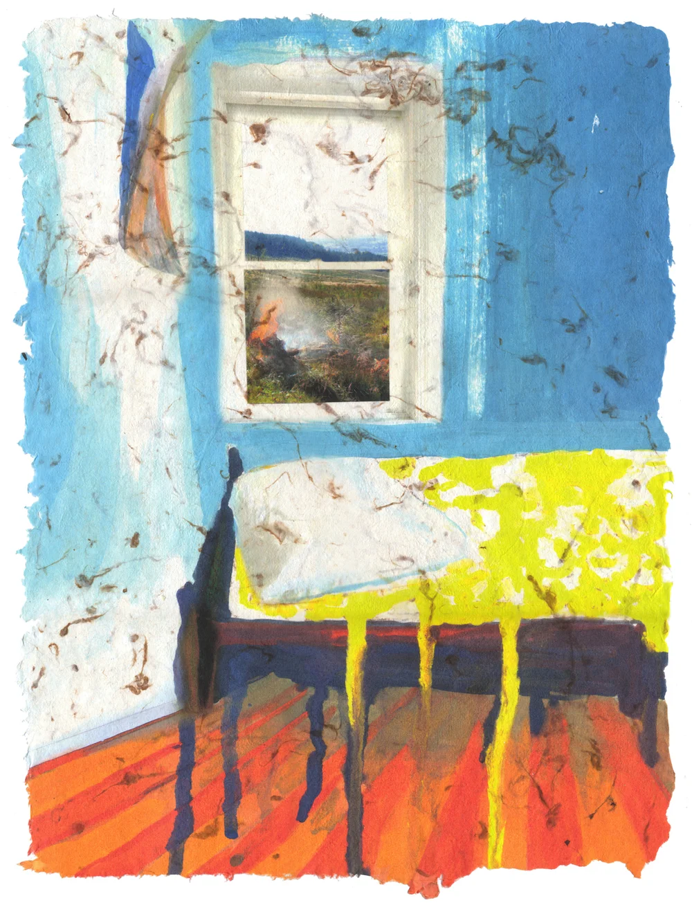 The End, 2016, Pigment print on homegrown and homemade cotton paper, 18 x 24 inches