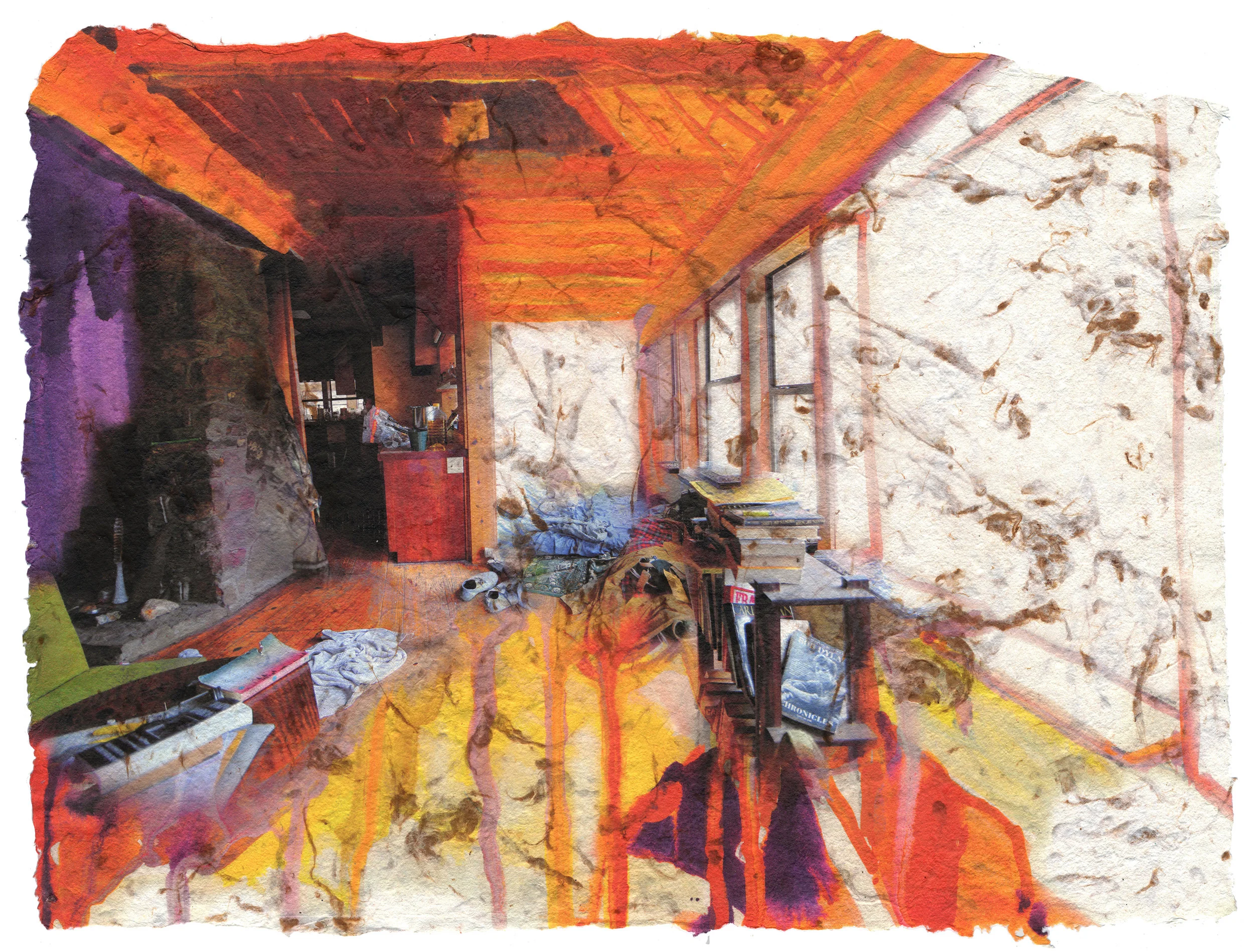 Temporary Arrangement, 2017, Pigment print on handmade cotton paper, 18 1/4 x 24 inches