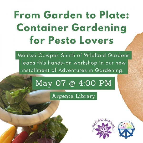 Container Gardening for Pesto Lovers
Melissa Cowper-Smith of Wildland Gardens leads this hands-on workshop in our new installment of Adventures in Gardening. Join us as we plant our own container gardens and learn how to make fresh pesto using our ow