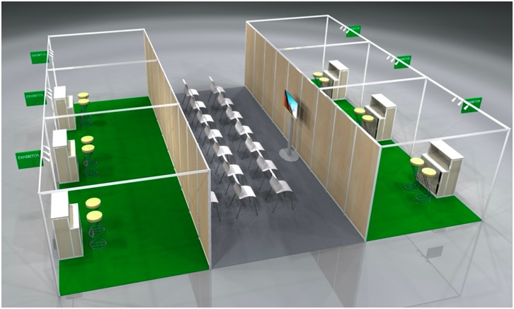 Furniture, plants, additional equipment, lights, electricity, telephone, exhibitor’s insurance, cleaning, hostesses and any other extra costs are not included.Should you come and display your own material, please contact first the Exhibitors Technical Department, in order to avoid any damage on any surface (panels and furniture).