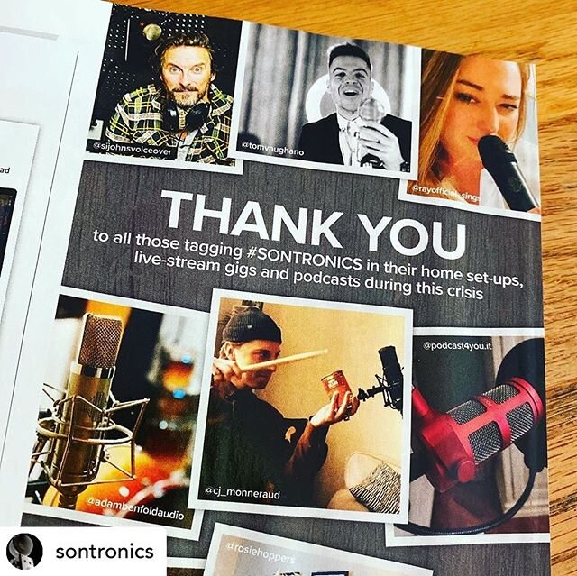 Thanks for including me in your @soundonsoundmag advert @sontronics - Love my Saturn it&rsquo;s an absolute workhorse. I&rsquo;m looking forward to seeing what the Saturn 2 has to offer as well!