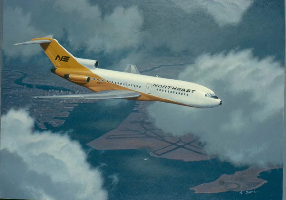 Northeast Yellow Bird Over Boston