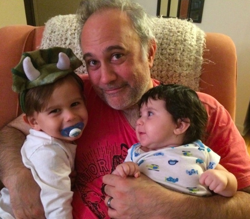  Proud Father: Jim with Nicolas and Emilia