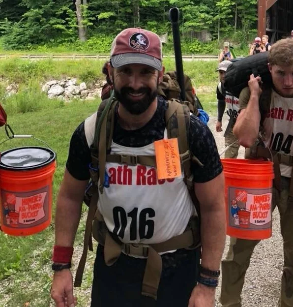 About 18 Hours Into the Race and Arriving from An All Night Hike Over Blood Root